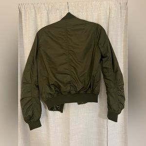 Topshop Army Green Bomber Jacket